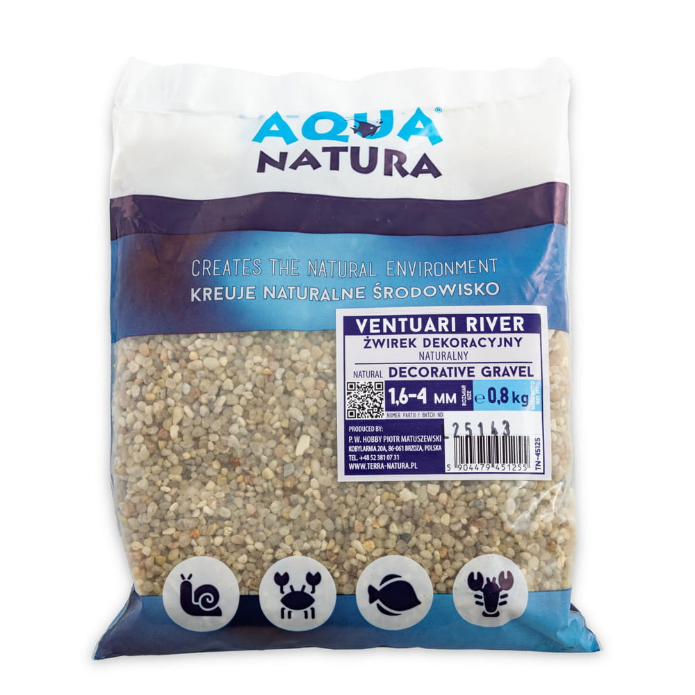 Żwirek dekoracyjny do akwarium Aqua Natura 1,6 -4,0mm 0,8kg